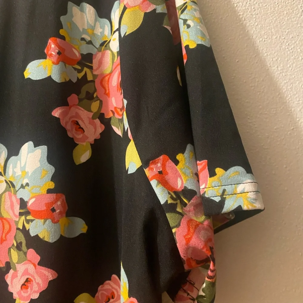 Women’s 3X Floral Black Dress with pockets - Picture 7 of 11
